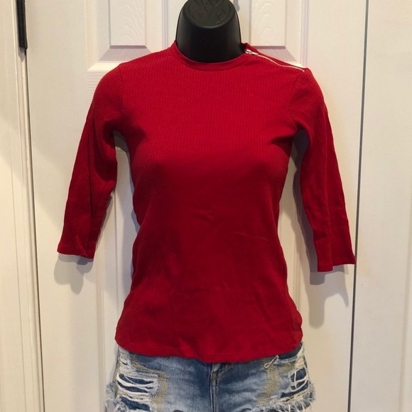 ZARA TRAFALUC Spring Summer 2017 Red Top - Picture 4 of 4